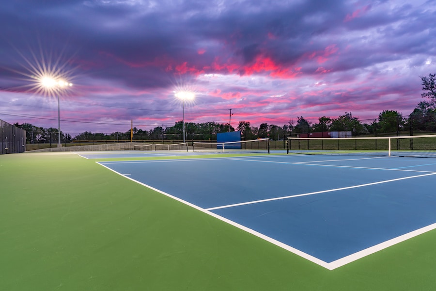 tennis courts